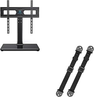 PERLESMITH Universal TV Stand&TV Anti-tip Straps PSTVS15&PSAS1