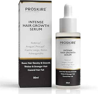 Pro;skire Intense Hair Growth Serum with Redensyl, Anagain, Procapil, Capilia Longa, Biotin & Ashwagandha