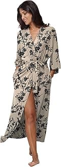 Women's Soft Robes Long Bath Robes Full Length Kimonos Sleepwear Dressing Gown,Solid Color
