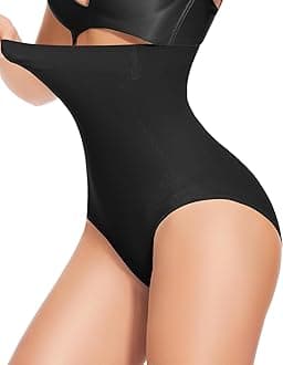 Shapewear for Women Tummy Control High Waisted Body Shaper Shorts Shapewear Black