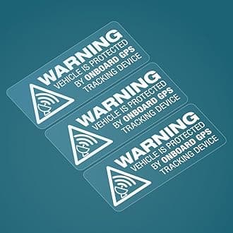 3x WARNING GPS TRACKING ON BOARD Tracker Security Car Van Bike Window Stickers