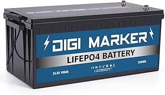 24V 100Ah LiFePO4 Lithium Battery Deep Cycle Rechargeable Battery with Built-in 100A BMS, 2560W Perfect for RV, Marine, Trolling Motor, Backup Power, Off-Grid Solar System