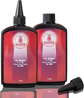 SANAAA 250g UV Resin, Upgrade Crystal Clear Hard Type Ultraviolet Fast Curing Resin for DIY, Jewelry Making (250g)