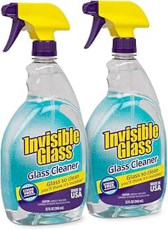 92194-2PK Premium Glass and Window Cleaner Spray – Cleans Glass, Windows, Mirrors, Shower Doors, and More – Streak-Free, Ammonia-Free, Tint-Safe – 32 fl oz (Pack of 2)