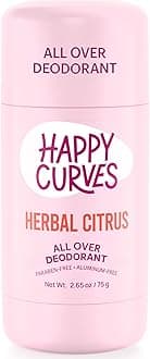 HAPPY CURVES Full Body Deodorant for Women - No Aluminium - Invisible Protective Layer for Full Body for Odor Control, Sensitive Skin and Private Parts (C)
