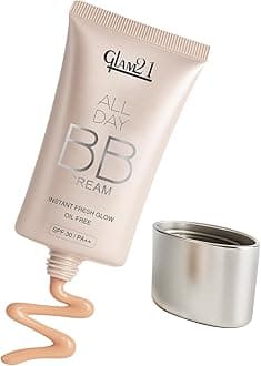 Glam21 BB Cream | Long-Lasting Oil-Free Formula with SPF 30 | Lightweight & Non-Greasy Creamy Texture | Skin-Brightening Daily Makeup for All Skin Types | 40gm, Ivory-01