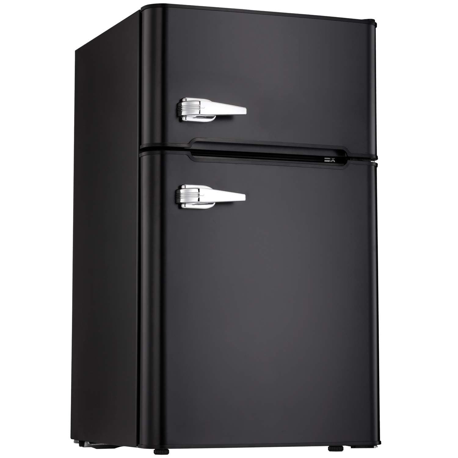 Tavata 3.2 Cu Compact Refrigerator Double Door Mini Fridge with Top Door Freezer,Small Drink Chiller for Home, Office,Dorm or RV