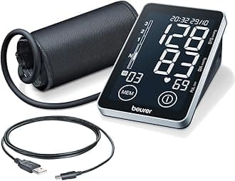 BM58 Upper Arm Blood Pressure Monitor | Certified medical device | Software compatible for on-going health monitoring | Arrhythmia detection | Colour-coded WHO risk indicator