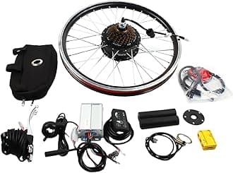 20"Front/Rear Wheel Conversion Kit, Ebike Conversion Kit for Electric Bike 20" Front or Rear Wheel Electric Bicycle Hub Motor Kit 48V 1000W/36V 250W Waterproof Electric Bike Conversion Kit USA STOCK