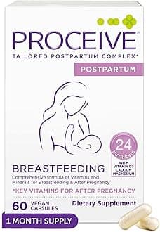 – Proceive® Breastfeeding Supplement - Vitamins for New Mums After Childbirth, 60 Capsules - Vegan