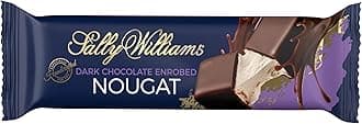 Luxury Belgian Dark Chocolate Covered Soft Nougat Bar, 50 g (Pack of 1)