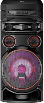 LG RNC7 XBOOM 700W Wireless Party Speaker Powerful 8in Woofer, 3in Mids, 2in Tweeters Bluetooth, Dual Mic Ports, Karaoke, Dolby Audio, Super Bass Boost & More