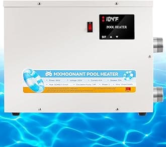 Mxmoonant Pool Heater 5.5KW 220V, Electric Swimming Pool Heaters Hot Tub Water Thermostat with Touchscreeen for Above Ground Inground Pool, Spa, Bathtub