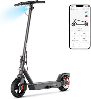 SISIGAD Electric Scooter Adults Peak 500W Motor, 8.5" Solid Tires, 19MPH Top Speed, Long Range Scooters Electric for Adults, Portable Commuting E-Scooter with Double Braking System,Black