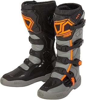 MSR M3X Motocross Boot (10, Grey/Orange)