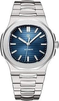 - Pagani Design 1728 Elegant Men's Automatic Mechanical Watch Full Stainless Steel Synthetic Sapphire 100m Waterproof Luminous Sports WristWatches