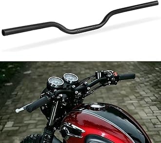 DREAMIZER 1 inch motorcycle handlebars, Universal 25mm Handlebars Motorcycle Bars for Bobber Cafe Race Dirt Bike and More