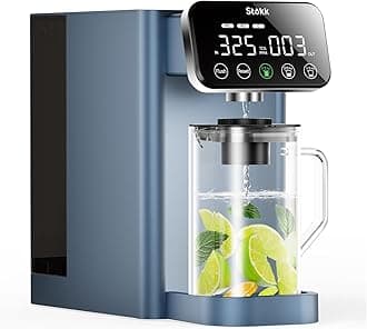 StokkE1 Reverse Osmosis Water Filter Countertop, 5 Stage RO Water Filter System with Remineralization Glass Pitcher, NSF/ANSI 58&372, Portable No Installation Water Purifier for Home Office