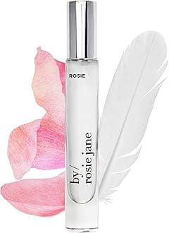By Rosie Jane Eau De Parfum Travel Spray (Rosie) - Clean Perfume for Women - Essential Oil Mist with Notes of Nude Musk & Sweet Rose - Women's Fragrances (7.5ml)
