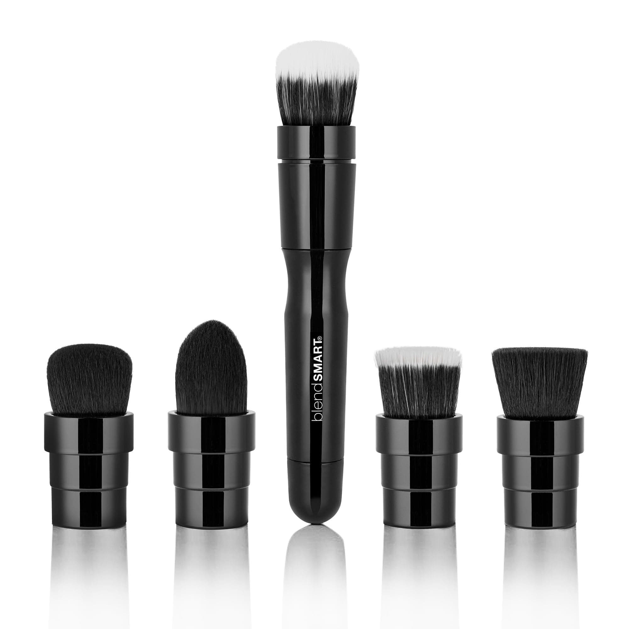 BlendSMART Pro Kit: Electric makeup brush set with interchangeable rotating heads. 5 heads included.