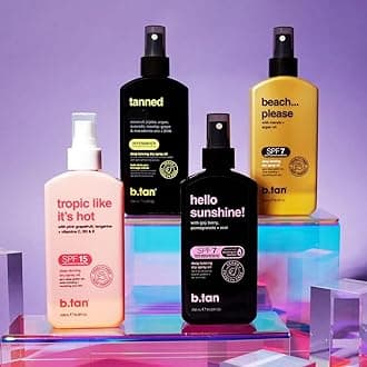 b.tan SPF 7 Deep Tanning Oil | Beach... Please - Suntan Dry Spray - Deep Bronzing & Browning Body Lotion, Nourishes Skin from Marula & Argan Oil, Austrailian Brand, 236ml