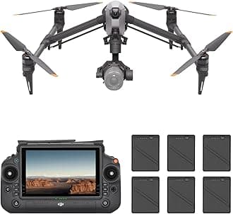 Inspire 3 Standard Bundle, ProRes 8K RAW/CDNG Full Screen, 1/1.8 Inch Ultra Wide Angle Night FPV Camera, Dual Frame Setups, O3 Pro Video Transmission