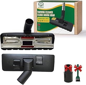 EZ SPARES Universal Vacuum Cleaner Floor Brush Attachment,Compatible with Most Brand,Hoover, Eureka, Rainbow,Shop VAC,Nozzle Tool, 2-in-1 for Hard Floor&Carpet (With An Adapter and Mini Clean Brush)