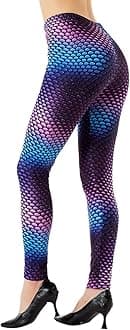 Ndoobiy Printed Leggings Basic Workout Yoga Pants Buttery Smooth Womens Leggings