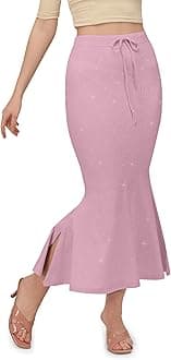 Mehrang Stretchable Shimmer Saree Shapewear Petticoat for Women, Skirts for Women,Shape Wear Dress for Saree