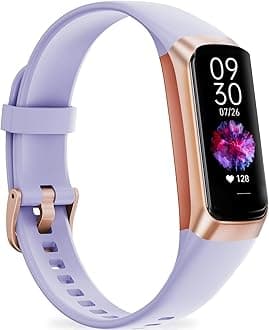 Fitness Tracker, Fitness Watch with 1.10''AMOLED Touch Color Screen, Step Counter with 24/7 Heart Rate Blood Oxygen Blood Pressure Sleep Tracking, Pedometer for Women Men