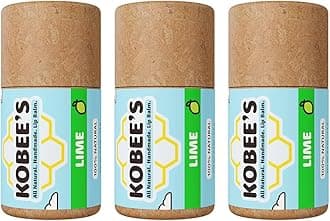 3 pack - Kobeesco Lip Balm, Lip Moisturizer, Lip Cure, Lip Balm, Nourishing Lip Treatment (Lime)