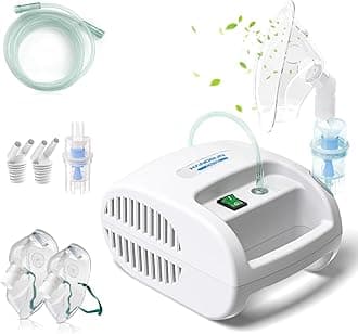 Hangsun CN100 Nebuliser Machine for Adults and Kids, Electric Inhaler, Compact Compressor Vaporiser Device, Nebulizer for Home and Travel Use