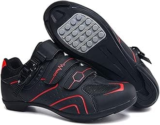 Non-Slip Cycling Shoes, Breathable Carbon Fiber Road and Mountain Bike Shoes, Assisted Sports Shoes with Reflective Strips