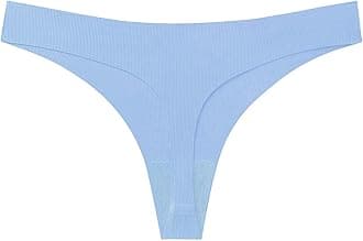 Women's Seamless Thongs Briefs No Show Low Waist Comfy Bikini Underwear Breathable Panties Underpant for Women