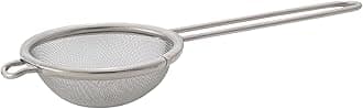HIC Kitchen Fine Mesh Tea Strainer With Helper Handle, 18/8 Stainless Steel, 2.75-Inch, For Sifting, Straining, And Brewing Tea, Coffee, Or Cocktails
