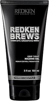 Holding Gel For Men For All Hair Types - Medium Hold Styling & Shine and Flake-Free With No Crunch Styling, Great For Curly Hair