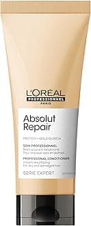 L'Oréal Professionnel Repairing Conditioner for Damaged, Dull and Dry Hair, Regenerating, with Quinoa and Proteins, Expert Series, Absolut Repair Conditioner, 200 ml