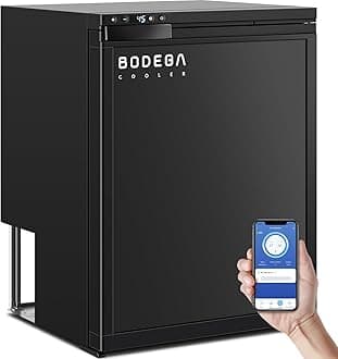 BODEGA BODEGACOOLER 12 Volt Refrigerator, RV Refrigerator APP Control, 65L(2.3cu.ft.) RV Fridge Freezer, Car Refrigerator with Lock, (4℉-46℉) Travel Compressor Cooler 12/24V DC for Truck, RV, Camping