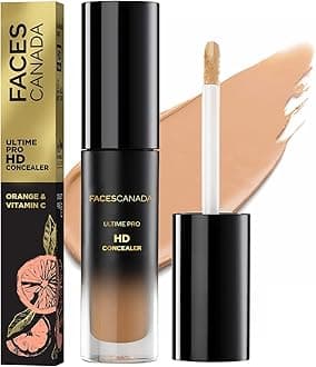FACESCANADA Ultime Pro HD Liquid Full Coverage All Skin Type Concealer - Sand Beige 01, 3.8ml | Natural Matte Finish | 12HR Long Stay | Blemishes | Blends Easily | Orange & Vitamin C Enriched