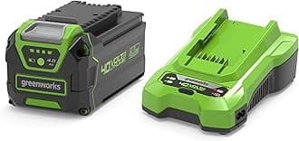 Greenworks 40V Battery & Universal Charger Kit Original 4 Ah Powerful Lithium-Ion Battery + 2A Charger Compatible with All Tools from The Greenworks 40V Garden & Power Tool Range GSK40B4