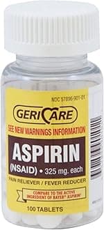 Bottled Aspirin 100/bottle (4pk)