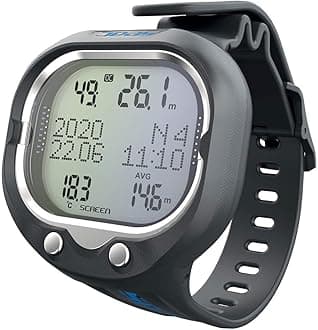 Screen, Scuba Wrist Dive Computer for 1 or 2 mixes and Freediving mode