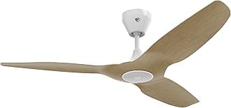 Haiku L, Smart Ceiling Fan – Energy Efficient Cooling for Home, Bedroom, Office, Living Space, and More – 16 Lighting Settings with 7 Speed Settings – 52” - Caramel/White