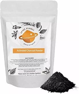 Activated Charcoal Powder Natural Food Grade Spice Planet® Free UK P&P UK (25g)