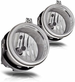AUTOSAVER88Fog Lights Compatible with 2005 2006 2007 Dodge Caravan 2008 2009 2010 Challenger 2006 2007 2008 2009 Charger 2007-2009 Caliber 08-10 Chrysler Sebring 07-09 Jeep Patriot Compass Fog Lamps