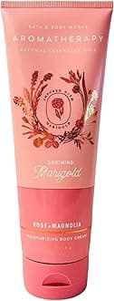 Bath and Body Works Body Care Aromatherapy Moisturizing Body Cream w/Essential Oils - 8 oz Many Scents (8 Ounce (Pack of 1), Rose & Magnolia)