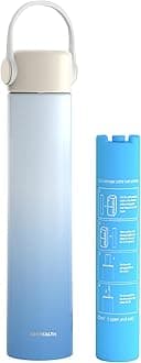 16H Insulin Pen Cooler Travel Case, Medicine Cool Bag with QR Medical Travel Tag, EpiPen Carry Case Diabetic Travel Kits with Biogel Ice Pack, TSA Approved(Azure)