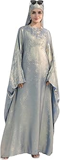 Luxury Dubai Style Abaya and Hijab Set, Breathable Modest Prayer Dress with Belt Loose Fit Muslim Robe