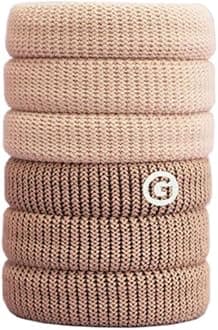 GIMMEBands Thick Fit Hair Ties | No Break Microfiber Thick Hair Elastics | A Firm Yet Gentle All Day Hold with No Snagging, Dents, or Breakage | Blondie