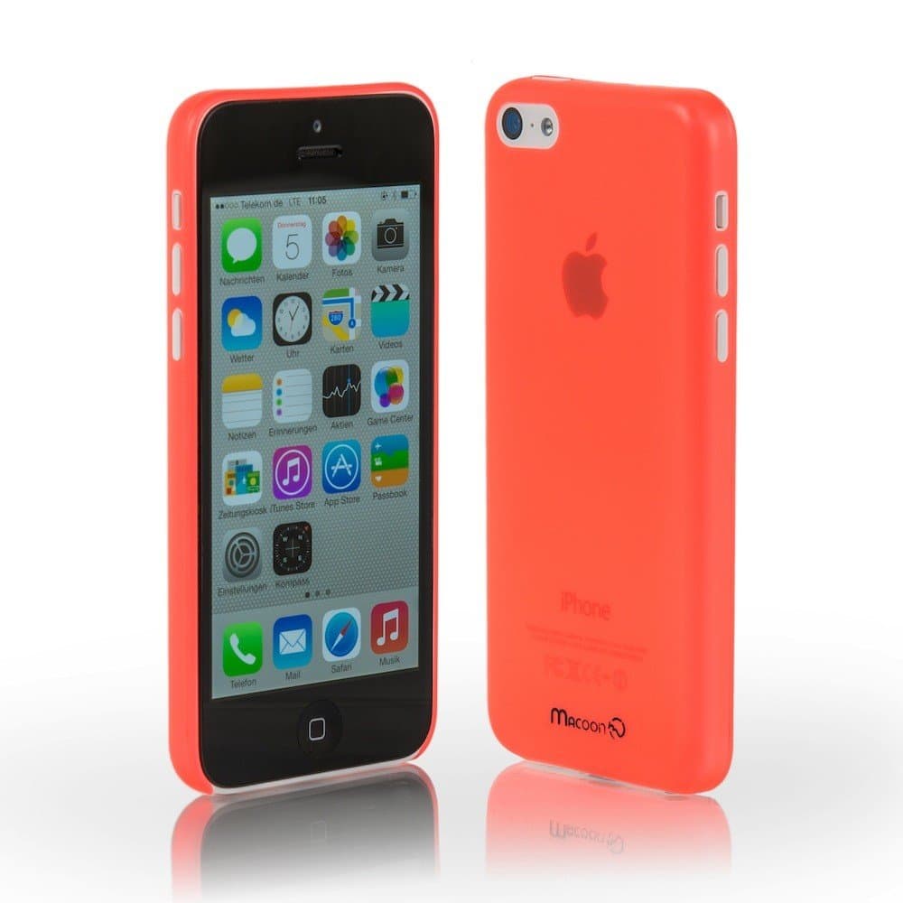 MACOON Cover SecondSkin for iPhone 5c Ultra Fine & Translucent, color:pink